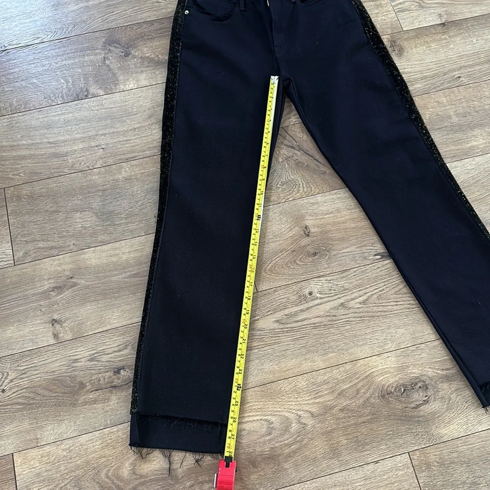 Frame Denim Black Tuxedo Jeans Le High Straight - Picture 6 of 9